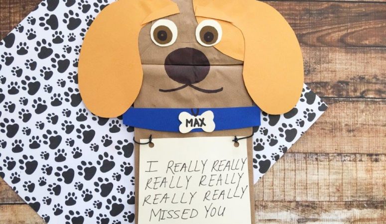 Max Paper Bag Craft Inspired by The Secret Life of Pets #TheSecretLifeofPets