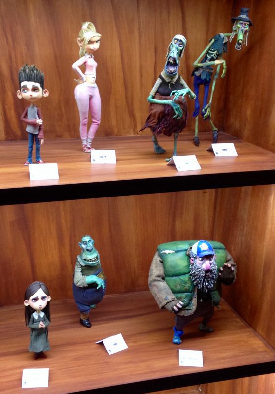 Some of the cast from "Paranorman". The actual puppets and figures are on display at the special exhibit in Universal Studios. 