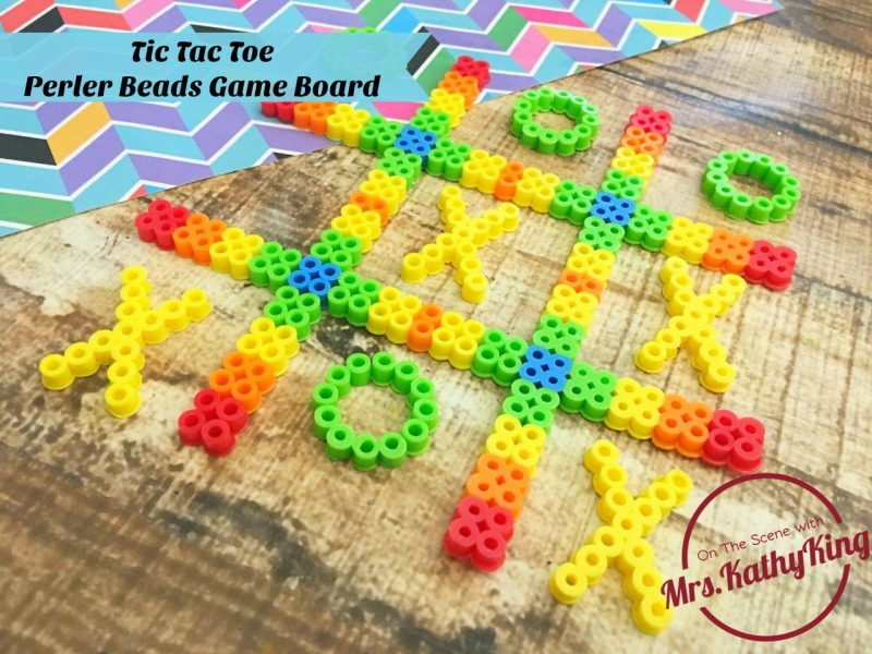 Tie Tac Toe Perler Beads Idea cover2