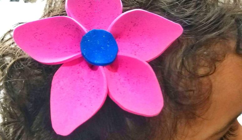 DIY Moana Inspired Plumeria Flower Hair Clip – Video Tutorial