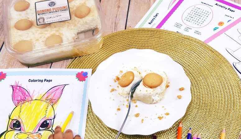 How to Host a Fun Easter Dinner the Kids Will Love with free printable activity sheets