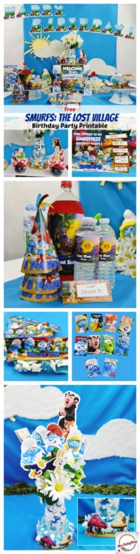 Looking for Smurfs: The Lost Village Party Ideas? Here are Free Smurfs: The Lost Village Printable Party Decorations