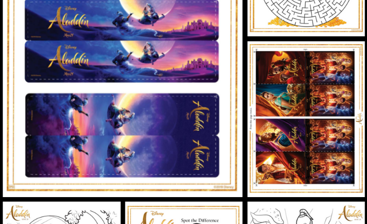 18 Printable Disney Aladdin Activity Sheets