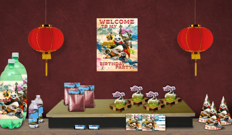 Free Kung Fu Panda 4 Birthday Party Decoration Pintable’s